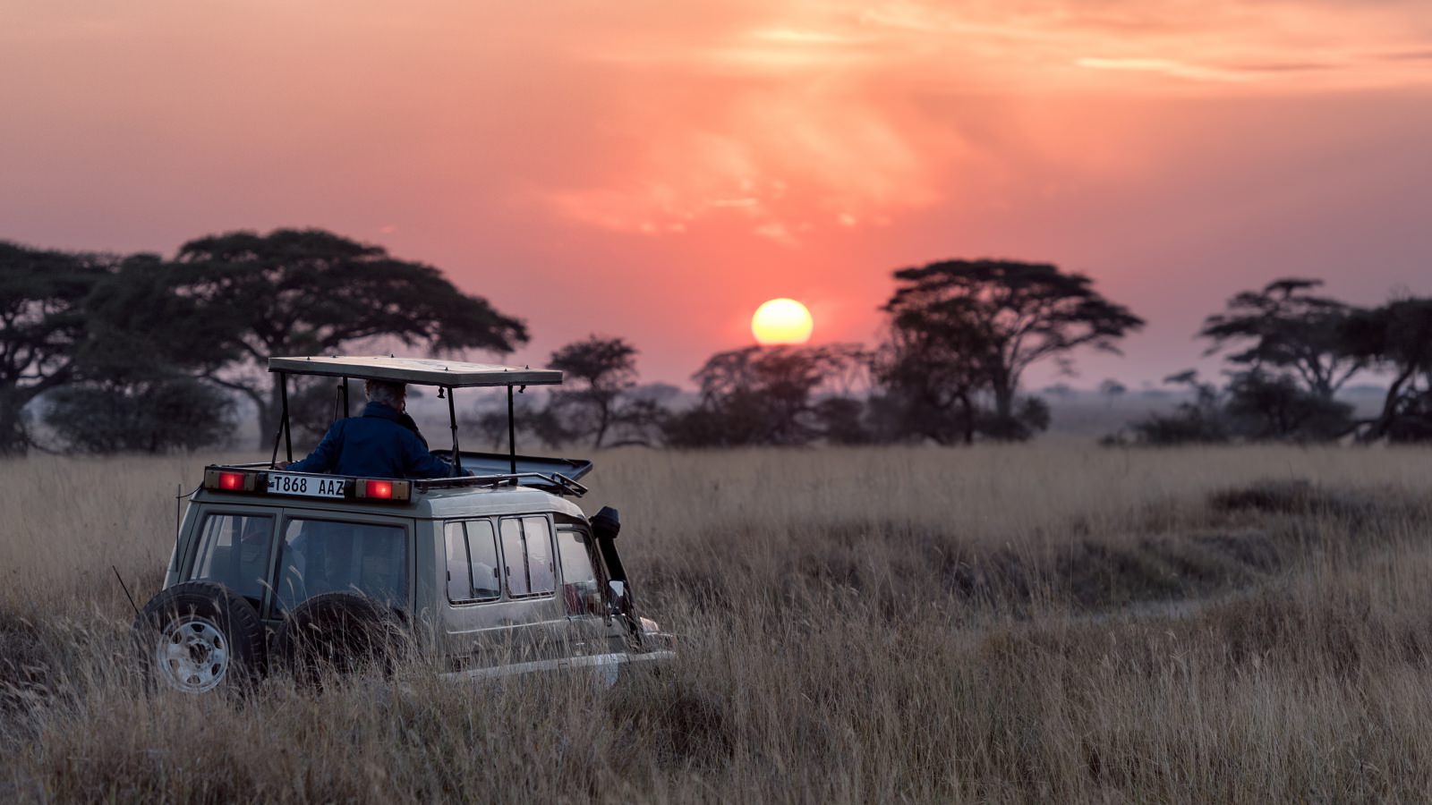 Zonsopkomst is en goed moment voor een game drive