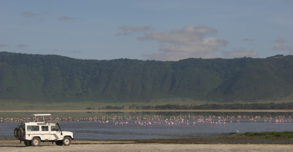 Game drive door de krater